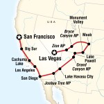 CSM Student Travel Canyon Country & Coasts – Las Vegas to San Francisco for Colorado School of Mines Students in Golden, CO