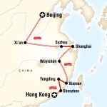 Mary Washington Student Travel Beijing to Hong Kong–Fujian Route for University of Mary Washington Students in Fredericksburg, VA