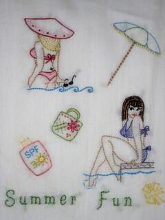 Summer Fun Tea Towel