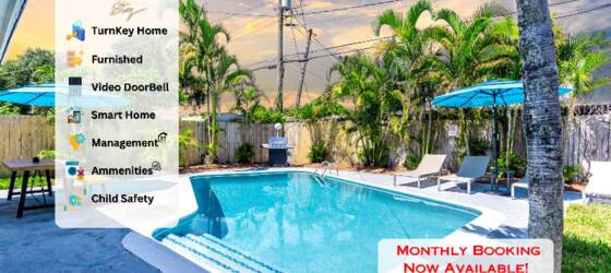 FIU Housing Pool House in the Heart of Hollywood, FL for Florida International University Students in Miami, FL